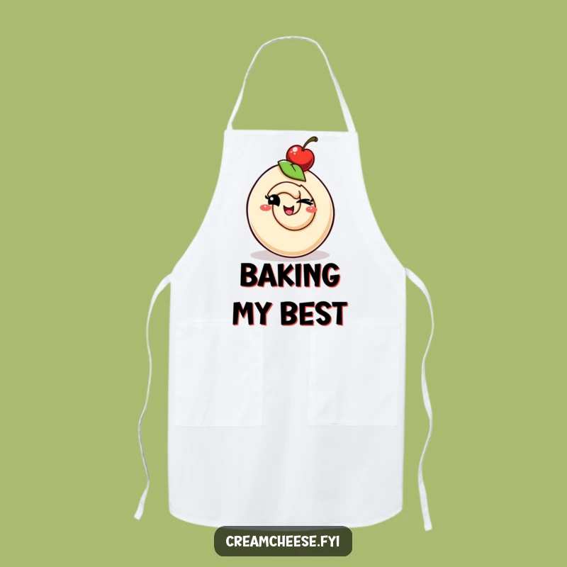 Funny Winking Swirl Kitchen Apron - Playful Chef's Gear Funny Gift