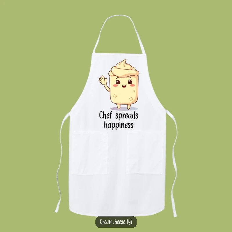 Funny Cream Cheese Wave Kitchen Apron - Chef's Friendly Companion Funny Gift
