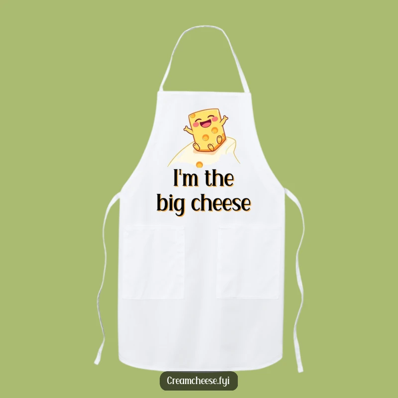 Funny Cheese Block Apron: Hilarious Kitchen Dairy Protector