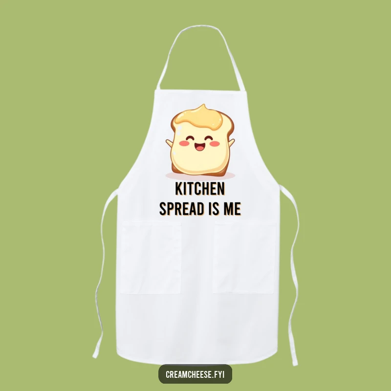 Funny Cream Cheese Blob Apron: Spread Smiles While You Cook