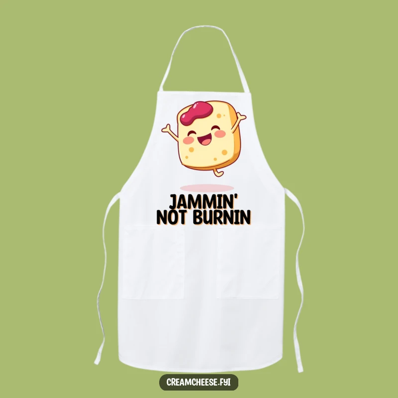 Funny Cream Cheese Cartwheel Apron - Protect Your Kitchen with Jam-Filled Fun
