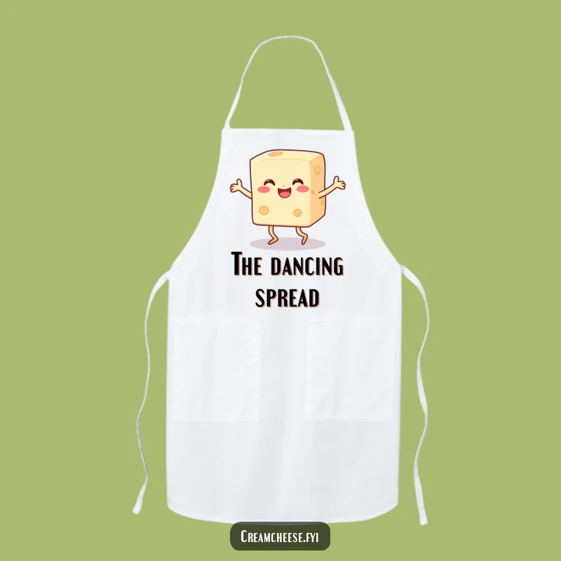 Funny Cream Cheese Dance Apron: Cook with Confidence and Humor