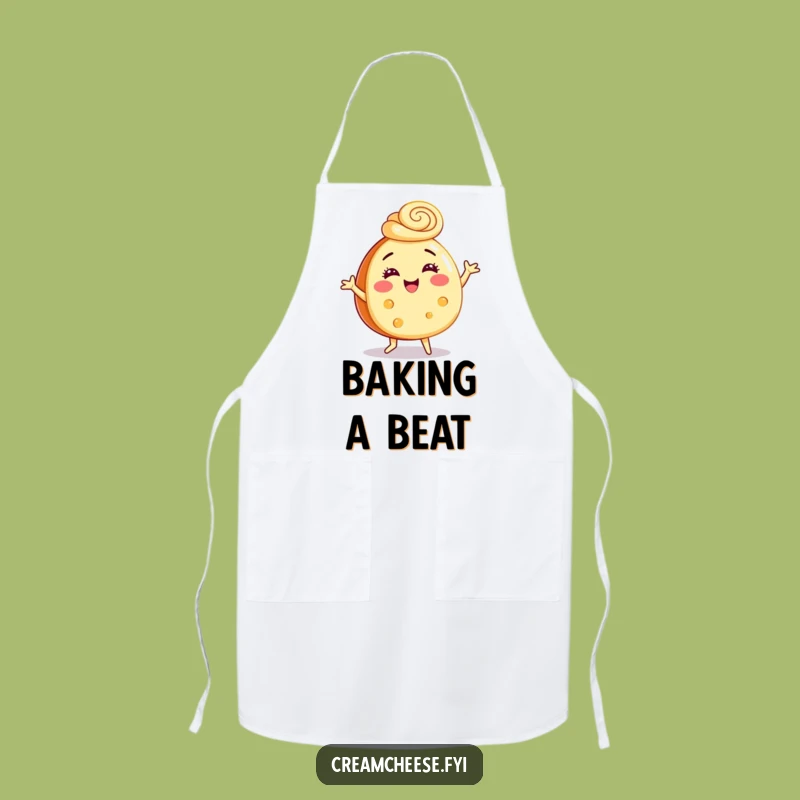 Funny Cream Cheese Dance Apron - Hilarious Kitchen Fun, Perfect Festive Gift