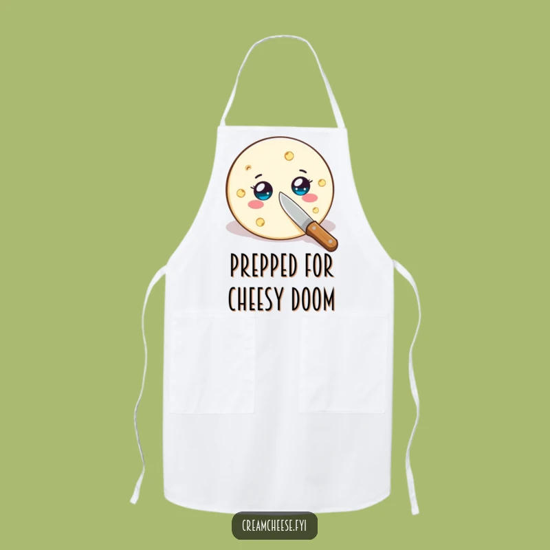 Funny Cream Cheese Slice Apron: Cook Up Laughs in the Kitchen
