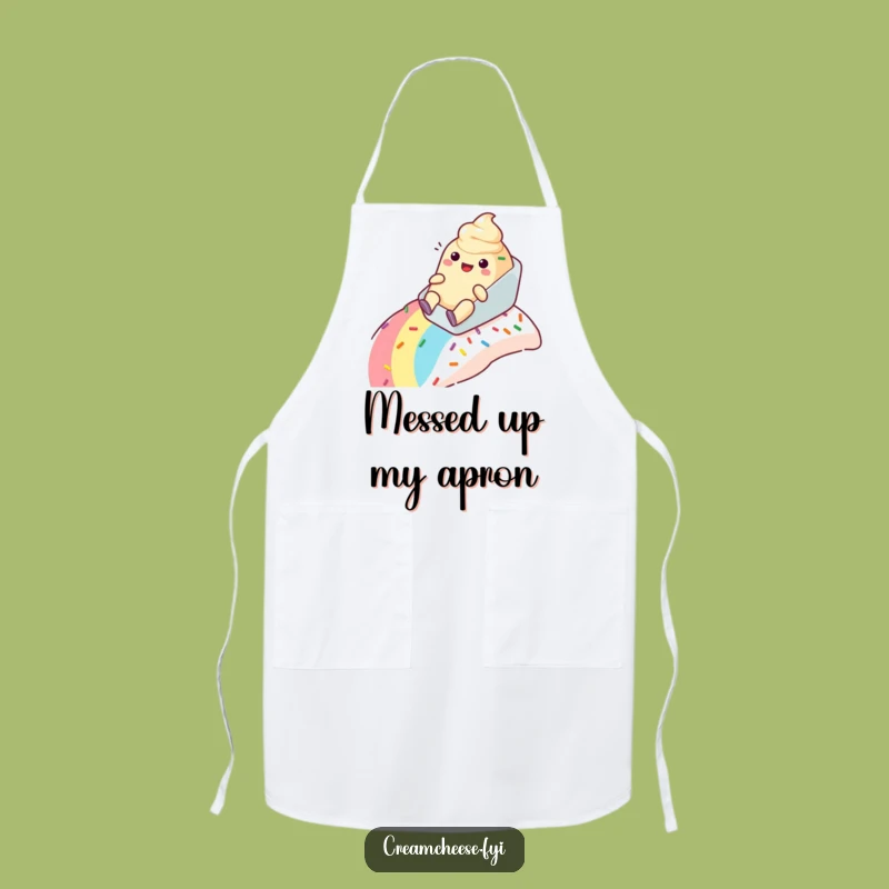 Funny Cream Cheese Sprinkle Apron - Keep Clean on Your Sweet Ride
