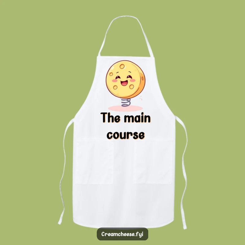 Funny Bouncing Cheese Apron: Hilarious Kitchen Wear for Cheese Lovers