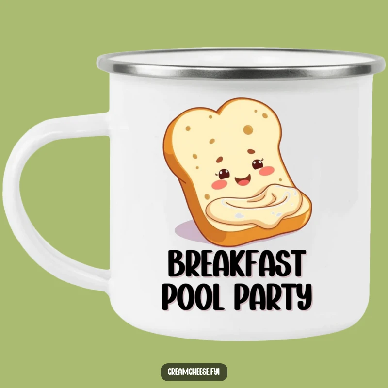 Funny Baguette Cream Cheese Camping Mug: Enjoy Drinks with this Hilarious Outdoor Bread Companion
