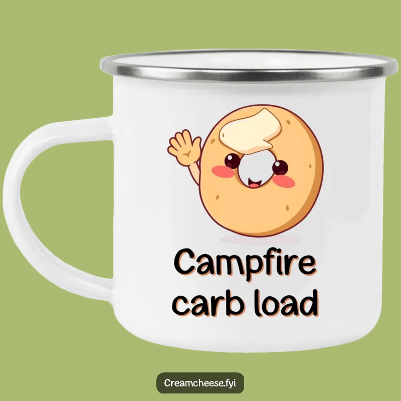 Funny Bagel Wave Camping Mug - Trail Greeting Funny Gift