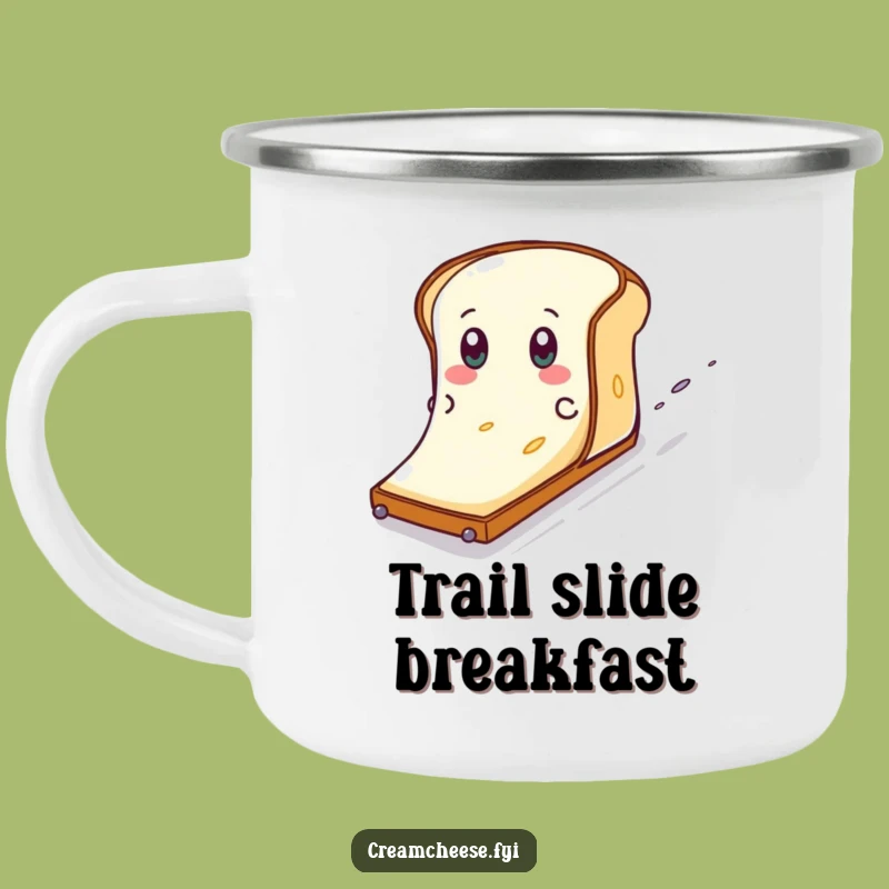Funny Cream Cheese Toast Slide Camping Mug - Adventure Fuel Gift