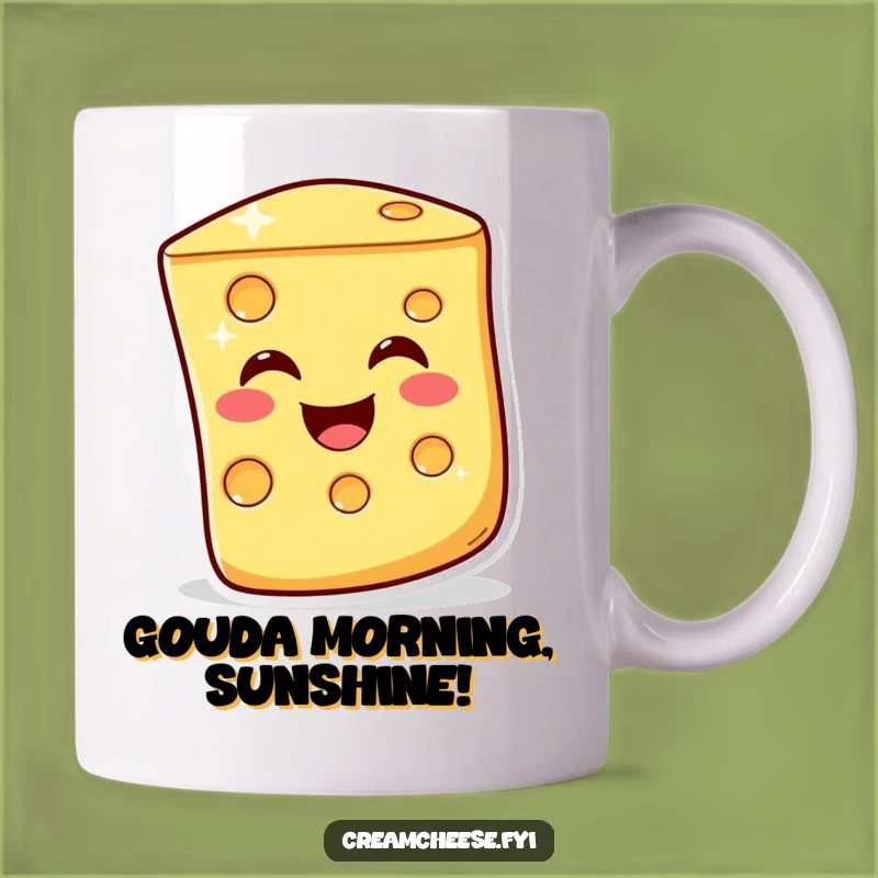 Funny Cheesy Wink Mug - A Jovial Cheese Slice Gift for Dairy Lovers
