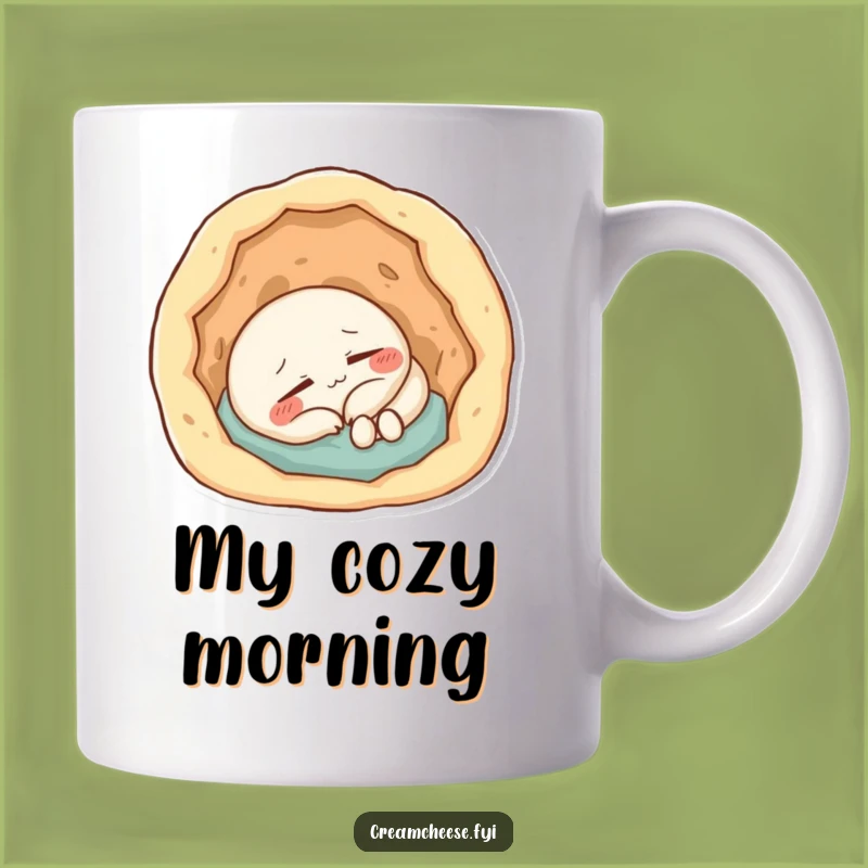 Funny Cream Cheese Nap Mug: Content Character Sleepy Hollow - Perfect Relax Gift