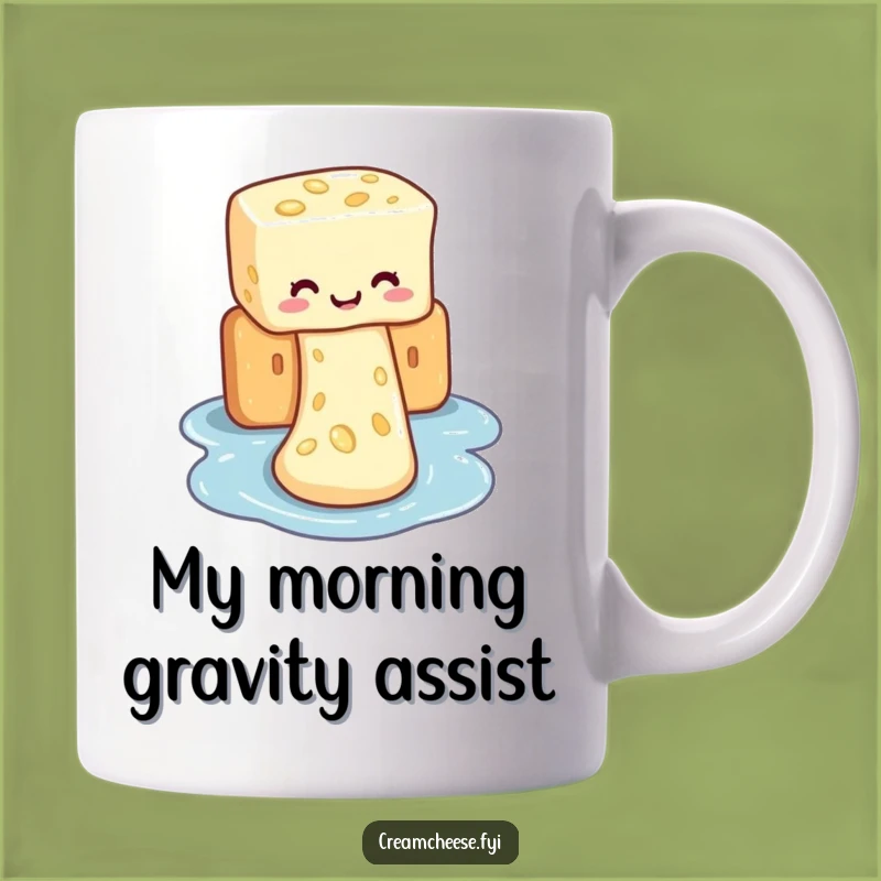 Funny Cream Cheese Waterslide Mug: A Hilarious Novelty Gift for Cheese Lovers