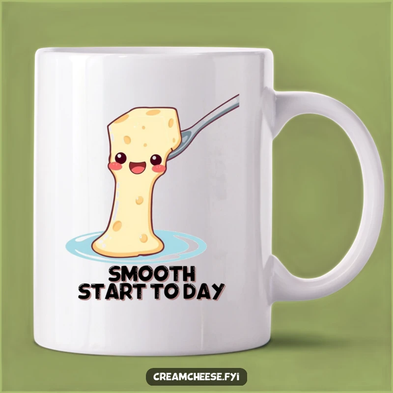 Funny Cream Cheese Waterslide Mug: Hilarious Foodie Gift for Cheese Lovers