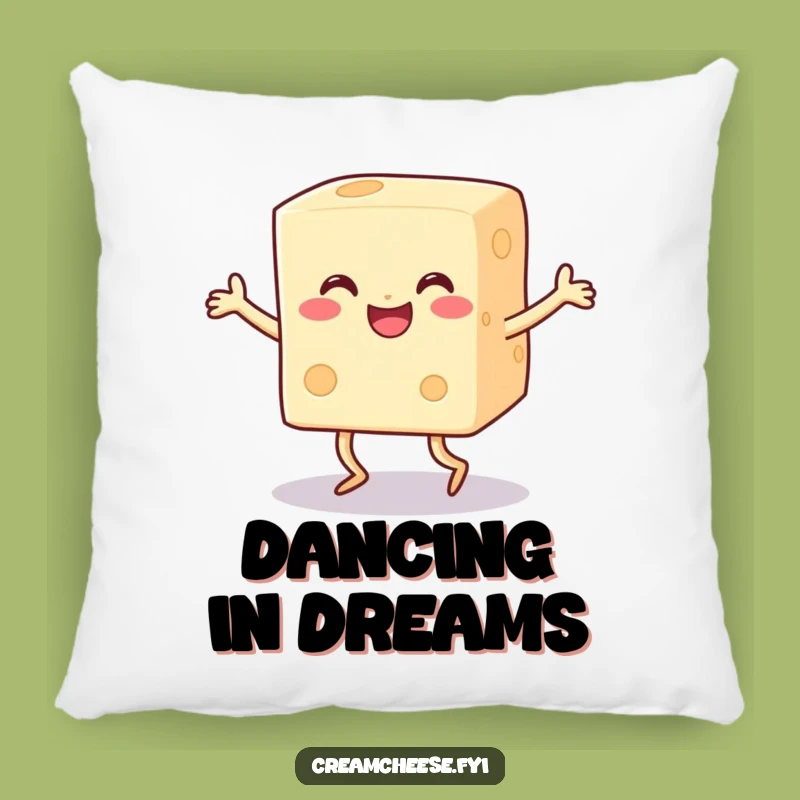 Funny Cream Cheese Dance Pillow: Cozy Comfort with Cheesy Fun
