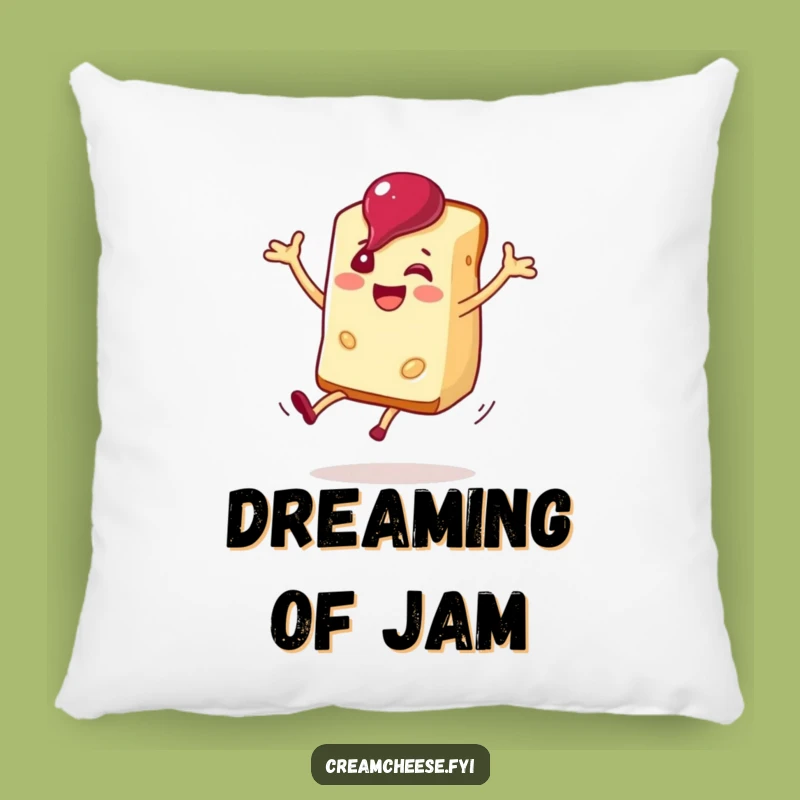 Funny Cream Cheese Cartwheel Pillow: Cozy Comfort & Cheer