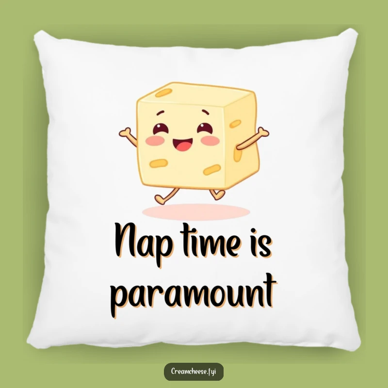 Funny Cream Cheese Skipping Pillow - Cozy Comfort Character Funny Gift