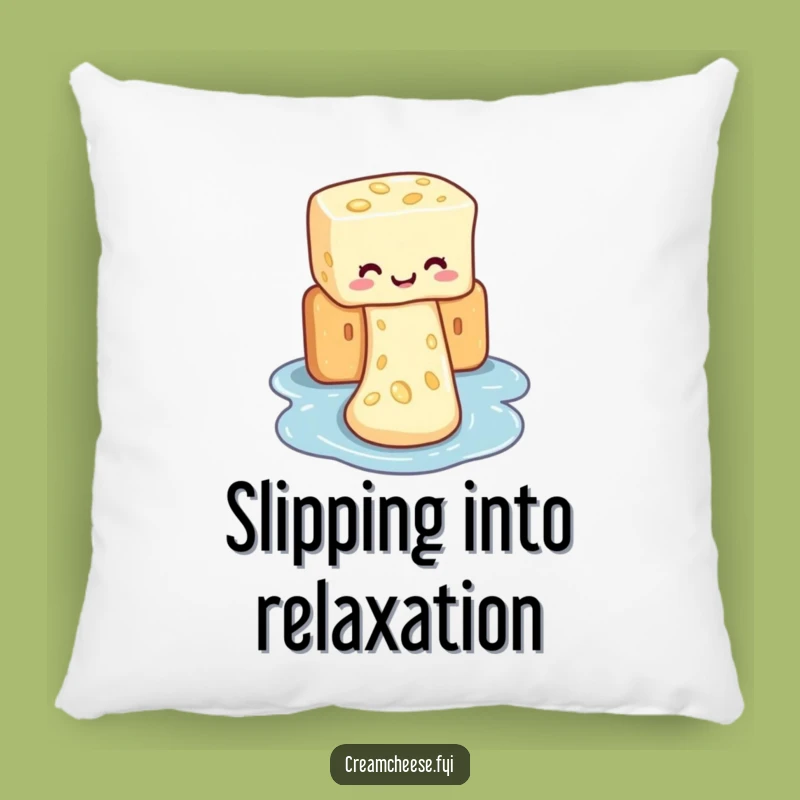 Funny Cream Cheese Waterslide Pillow: Comfy Cuteness for Your Couch, a Fun Gift