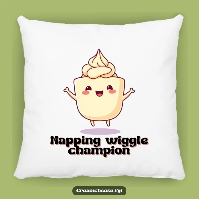 Funny Cream Cheese Wiggle Dance Pillow: Happy Tub Soft Cushion, Cozy Gift Idea