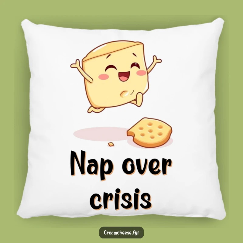 Funny Cream Cheese Wedge Pillow - Cozy & Hilarious Decor, Perfect Gift Accent