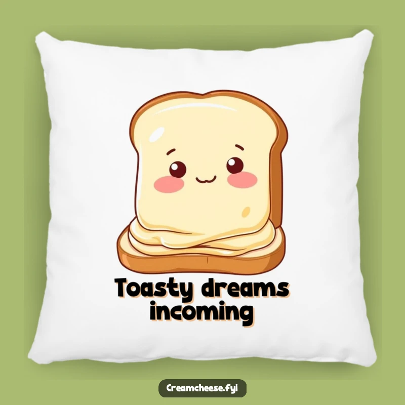 Funny Cream Cheese Wink Pillow: Comfy Cuddles with a Playful Surprise