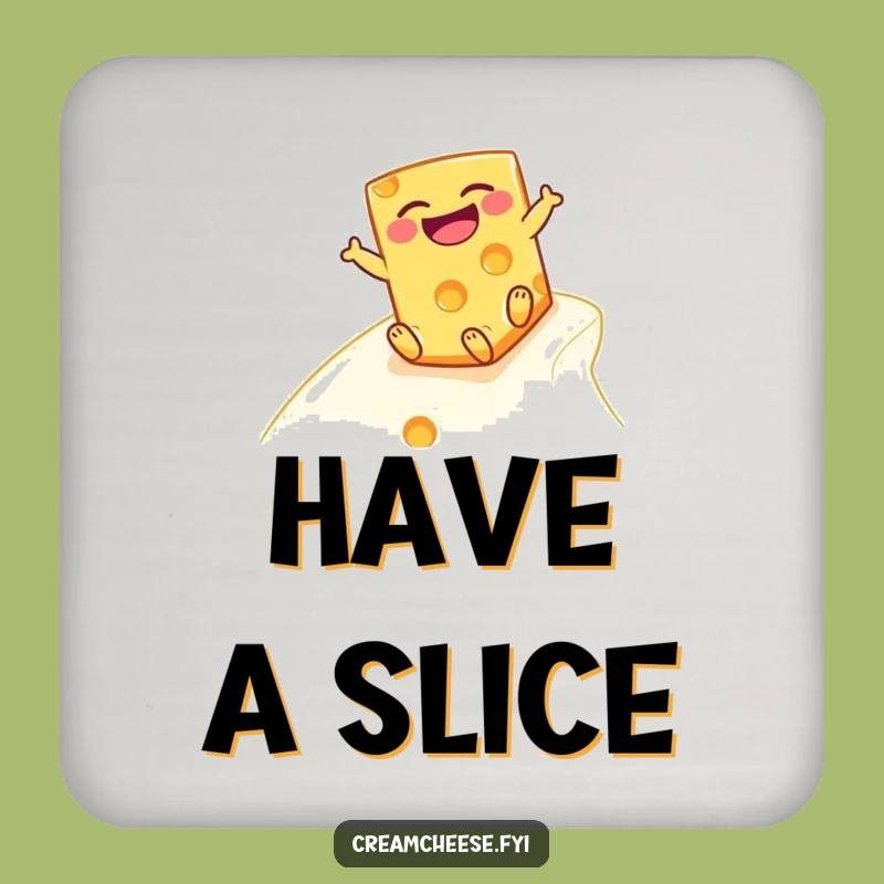 Funny Cheese Block Coaster: Hilarious Dairy Protection for Your Drinks