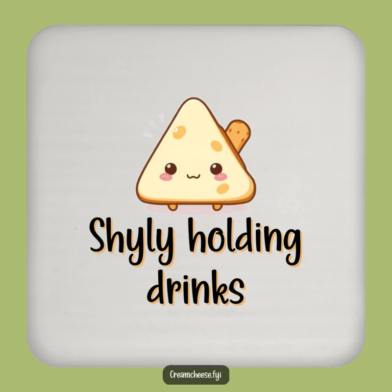 Funny Shy Cream Cheese Coaster: A Subtle Nod to Humor