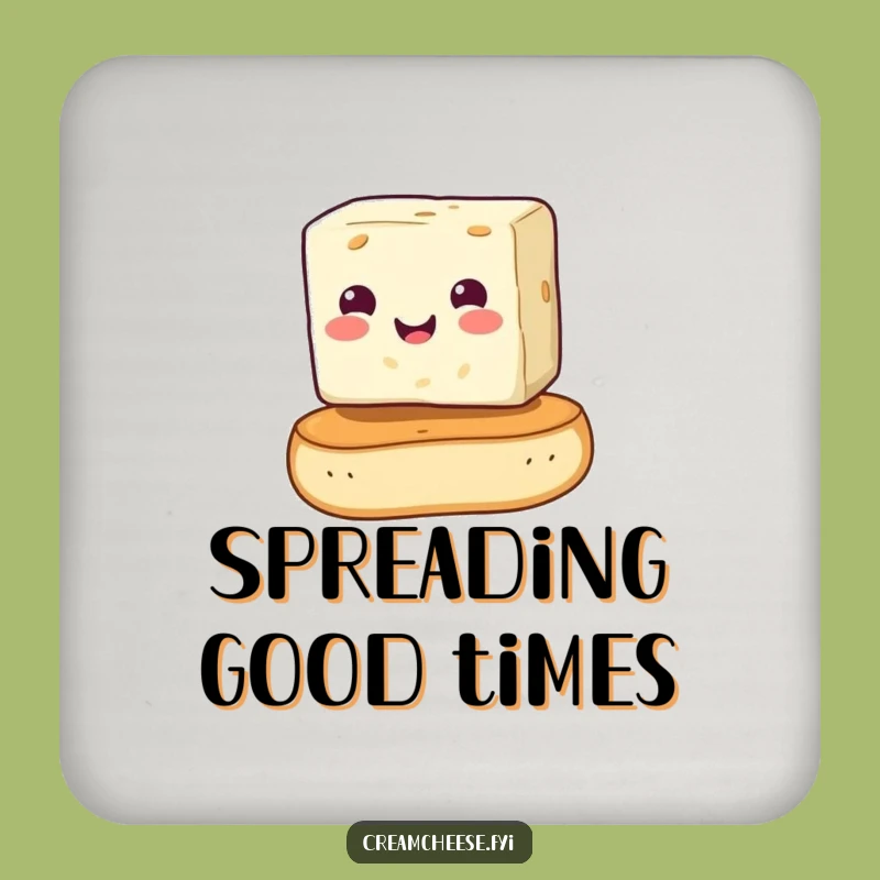 Funny Cream Cheese Bagel Coaster Set: Protect Surfaces with this Hilarious Breakfast Decor