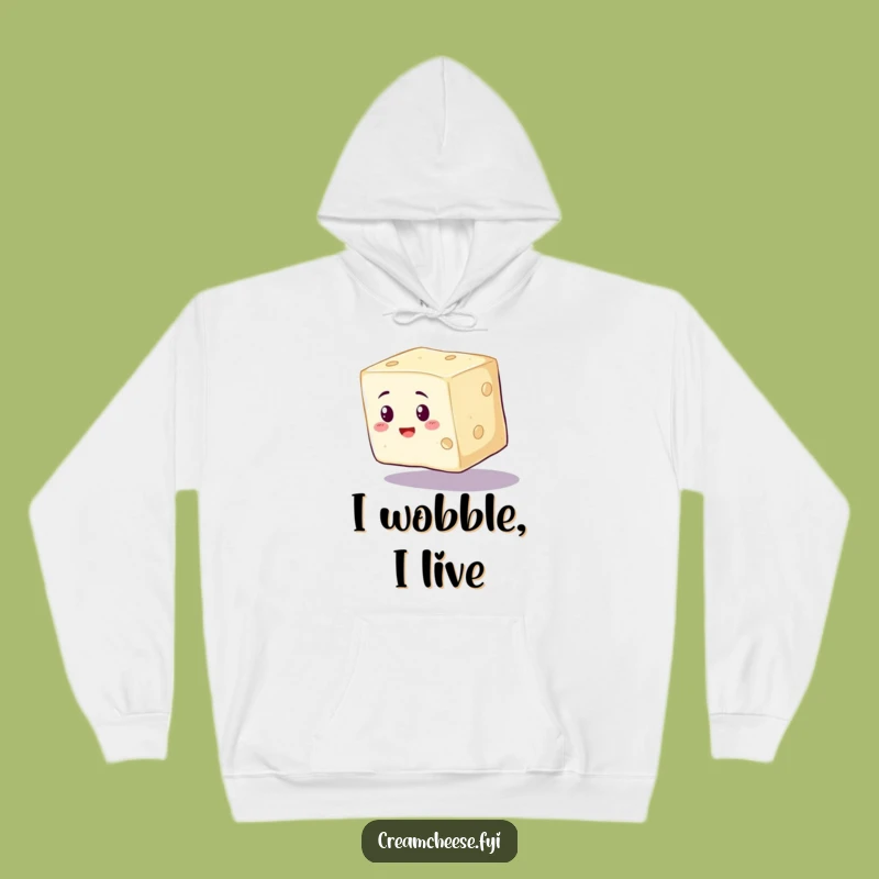 Cozy Funny Cream Cheese Hoodie - Warm Up With Precarious Foodie Fun