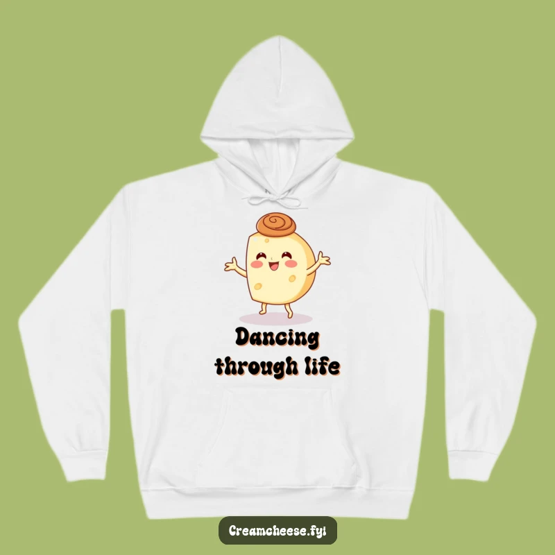 Cozy Funny Cream Cheese Dance Hoodie: Warm & Festive