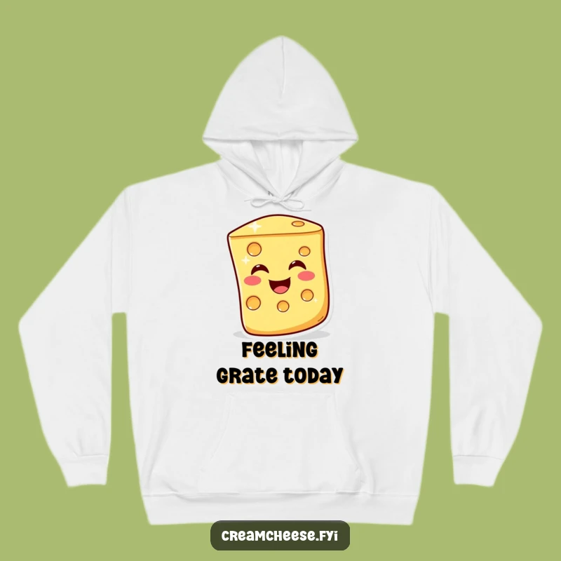 Funny Cheesy Wink Hoodie - Cozy and Humorous Cheese Slice Apparel