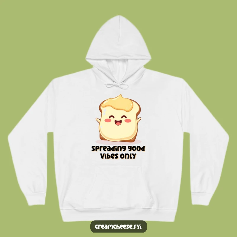 Funny Cream Cheese Blob Hoodie: Cozy Up with Breakfast Bliss