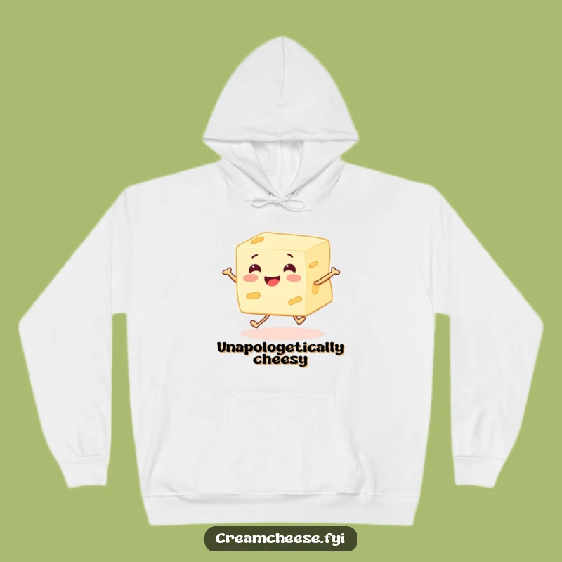 Funny Cream Cheese Jogging Hoodie - Cozy Character Apparel Funny Gift
