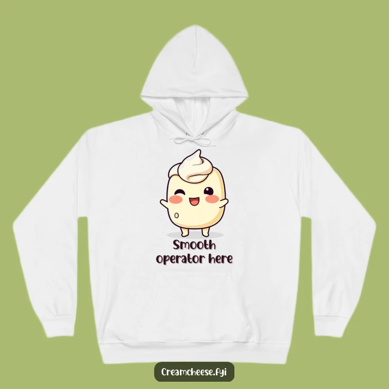 Funny Cream Cheese Wink Hoodie: Cozy Up with Playful Spreadable Humor