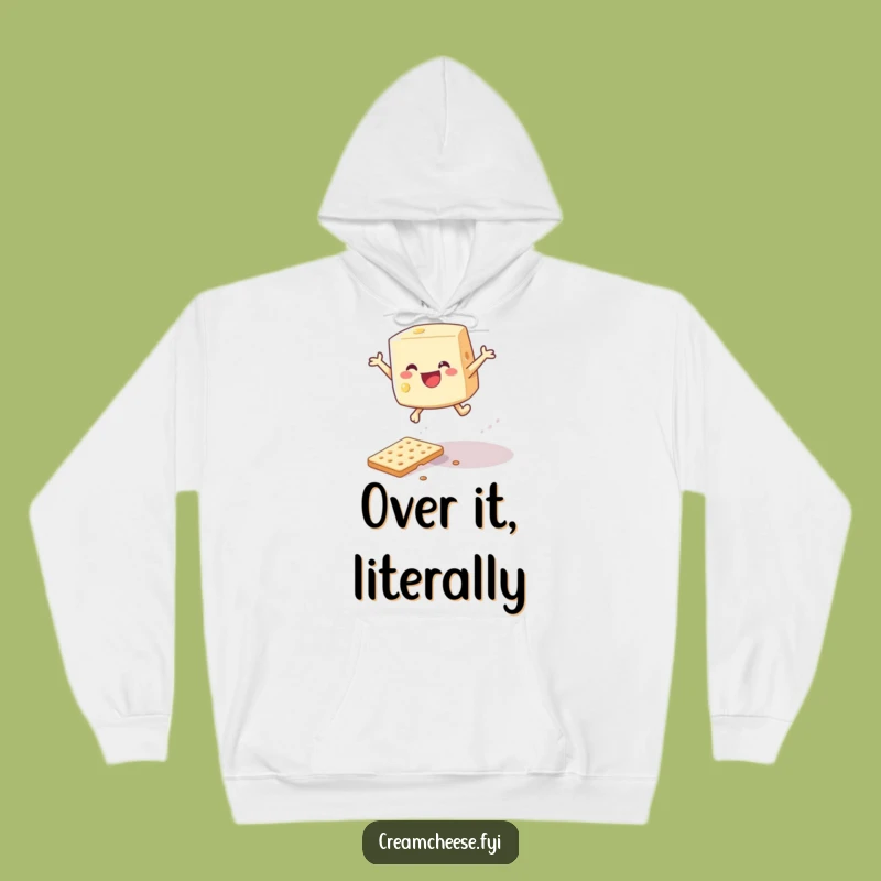 Cozy Funny Cream Cheese Leap Hoodie: Warm & Resilient