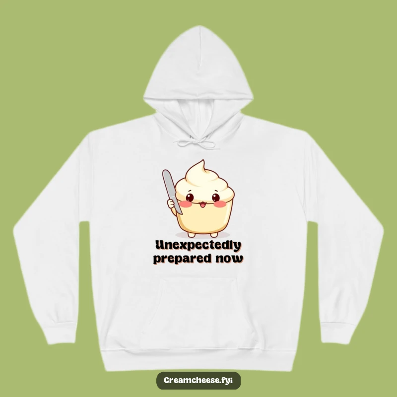 Funny Surprised Cream Cheese Hoodie: Cozy and Hilarious Breakfast Apparel