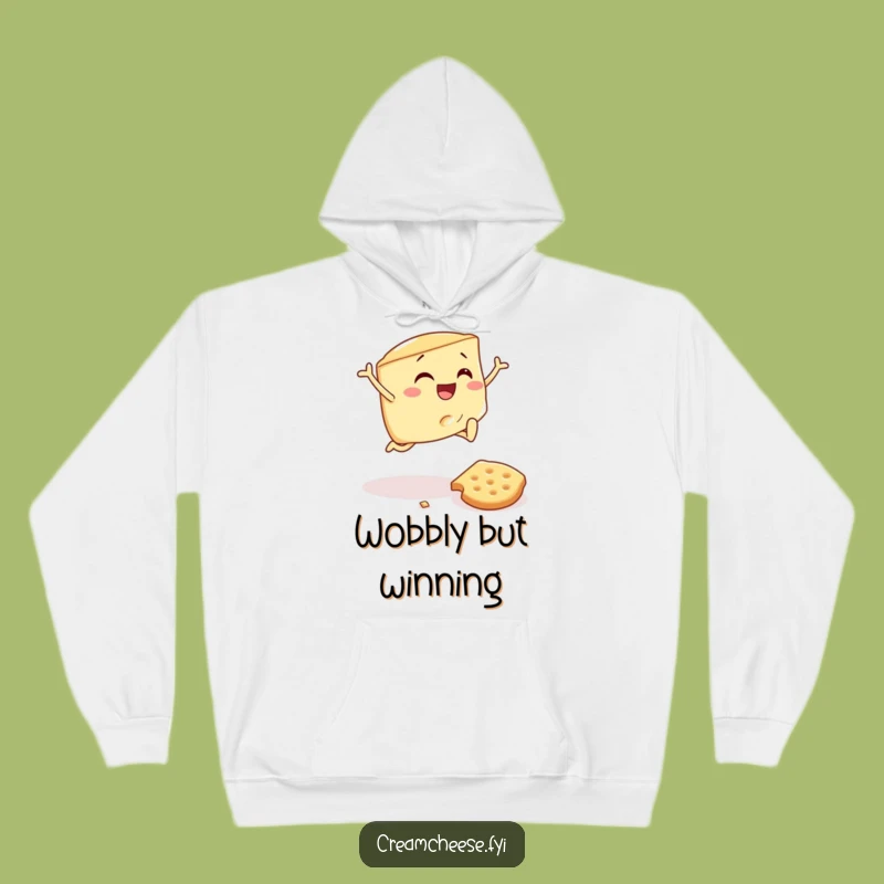 Funny Cream Cheese Wedge Hoodie - Cozy & Hilarious Foodie Apparel, Great Gift