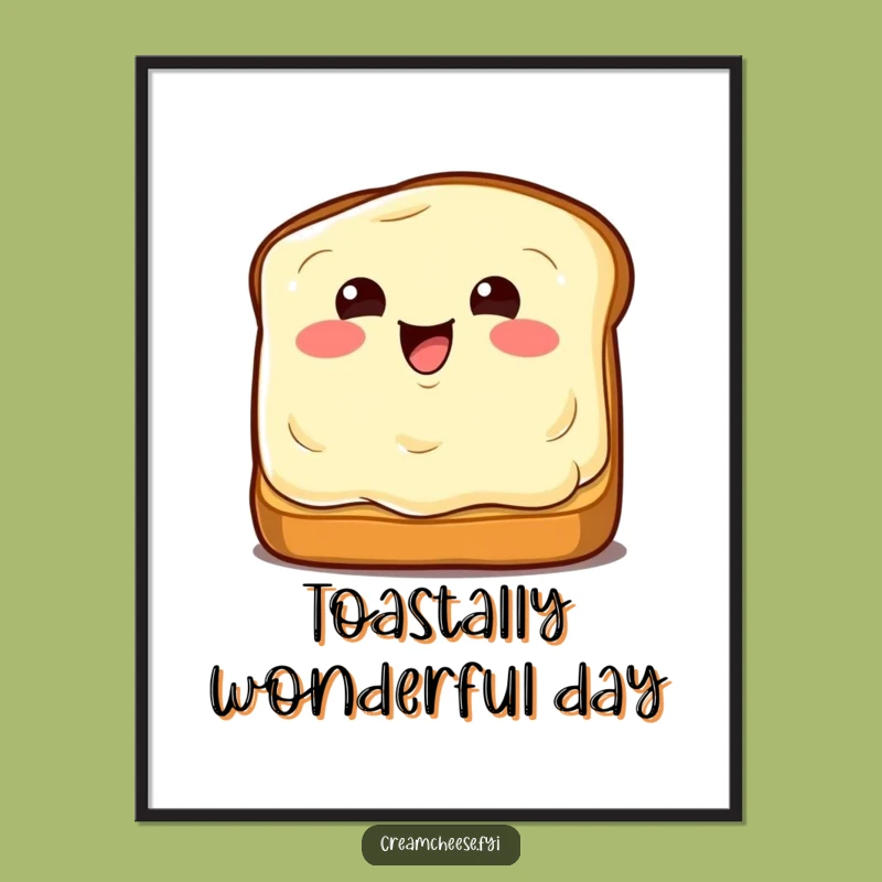 Free Printable Wall Art: Cream Cheese Wink! Hilarious Decor, DIY Downloadable Art.