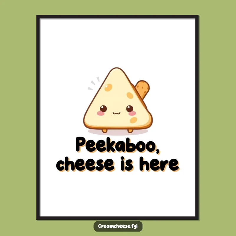 Funny Printable Wall Art: Shy Cheese Corner - Free Downloadable Art for Your Kitchen