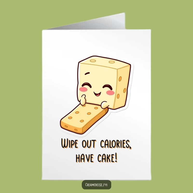 Cream Cheese Cracker Birthday Card Free Printable - Slipping into Fun Gift
