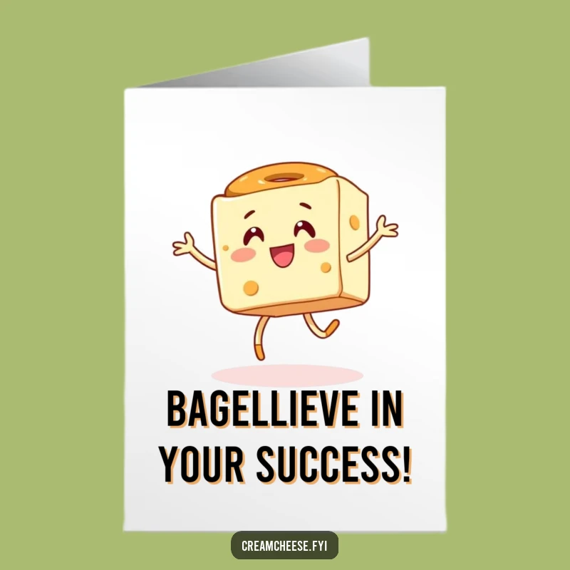 Free Printable Congrats Card: Cream Cheese Cube Celebration Downloadable Gift