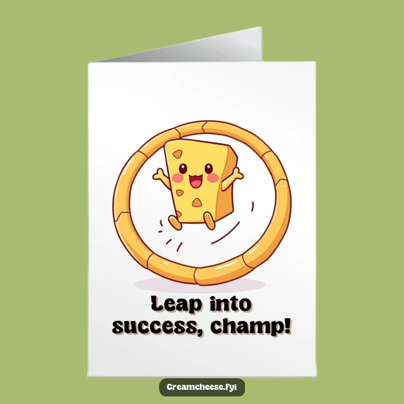 Free Printable Congrats Card: Cheesy Hoop Success, Funny Downloadable!