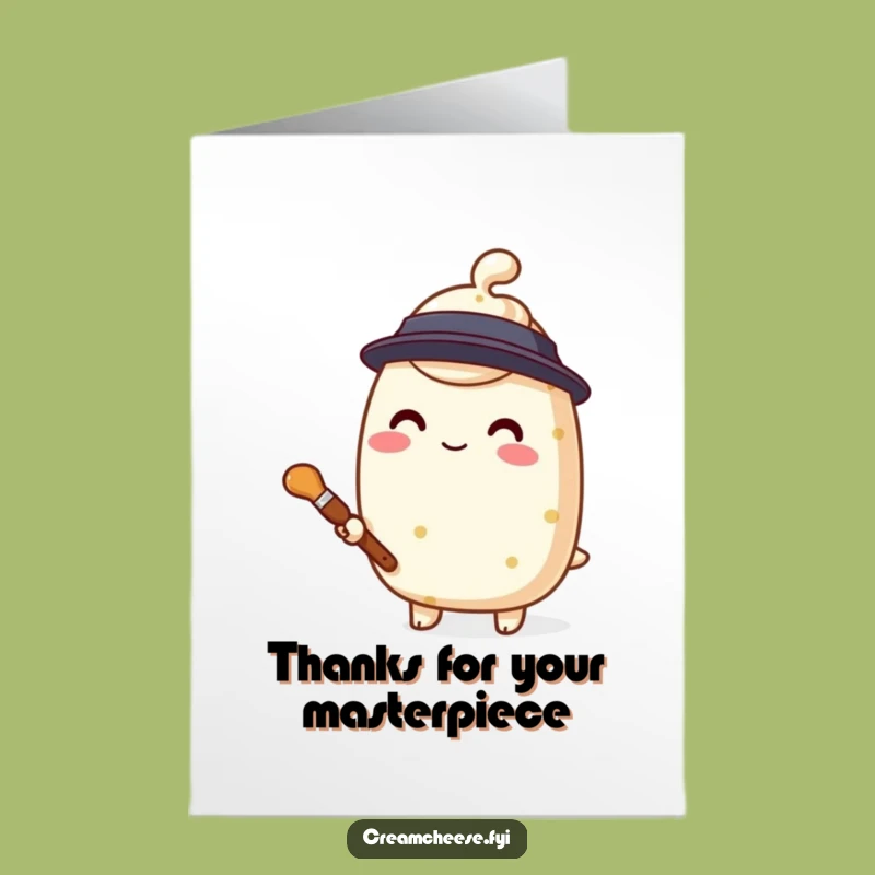 Creative Cream Cheese Thank You: Free Printable Artistic Thanks!