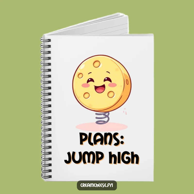 Funny Bouncing Cheese Notebook: Hilarious Journal for Foodies and Dreamers