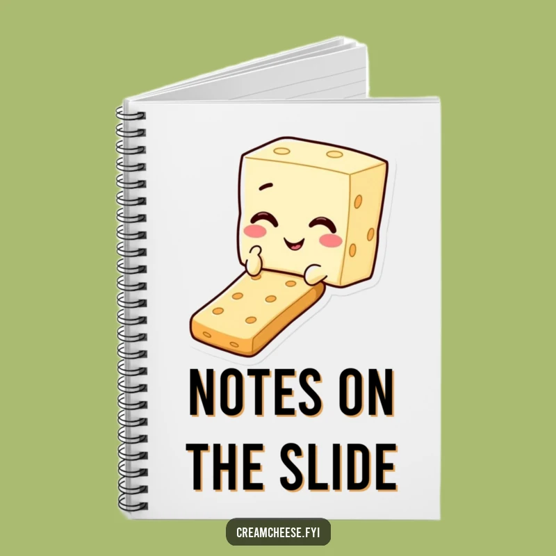 Funny Cream Cheese Cracker Slide Notebook: Jot Down Snack Ideas