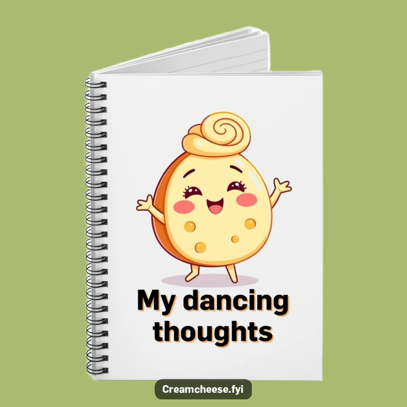 Funny Cream Cheese Dance Notebook - Hilarious Journal for Ideas, Perfect Gift