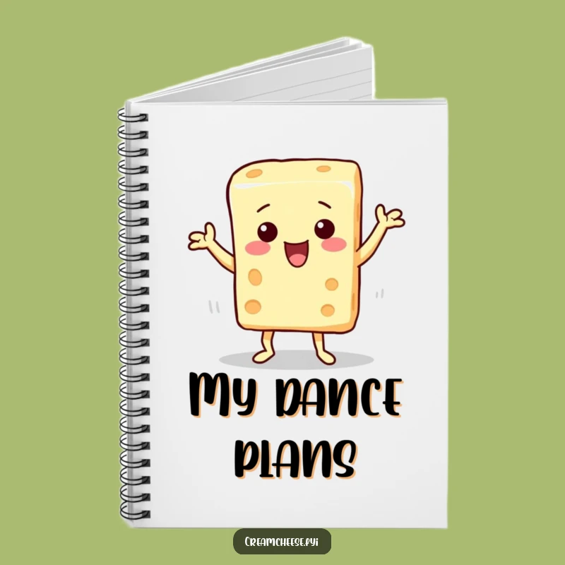 Funny Cream Cheese Notebook: Dance Moves, Funny Gift for Inspired Minds