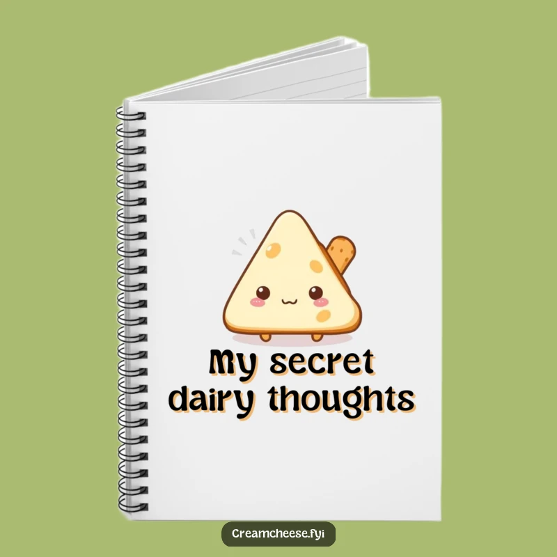 Funny Shy Cream Cheese Notebook: Jot Down Your Quiet Thoughts