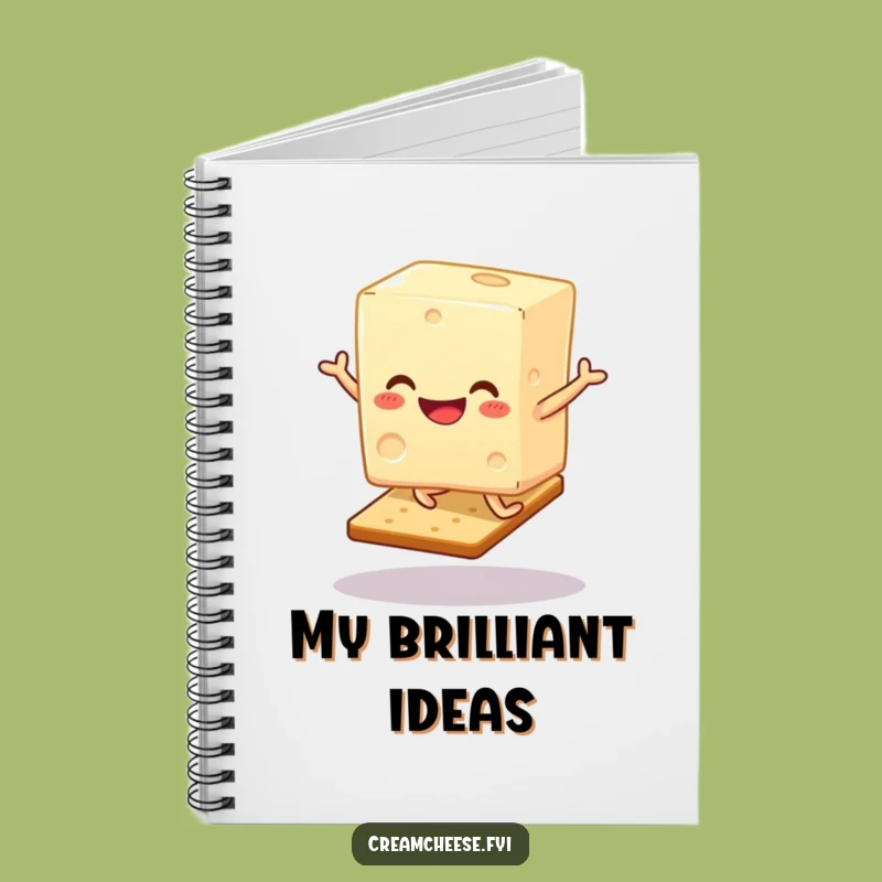 Funny Cream Cheese Hop Notebook - Joyful Journal for Jokes & Ideas