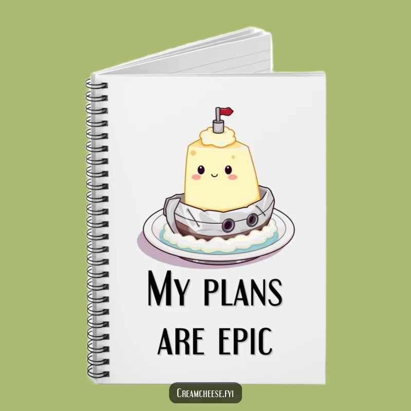 Funny Cream Cheese Tugboat Notebook: Jot Down Voyage Ideas
