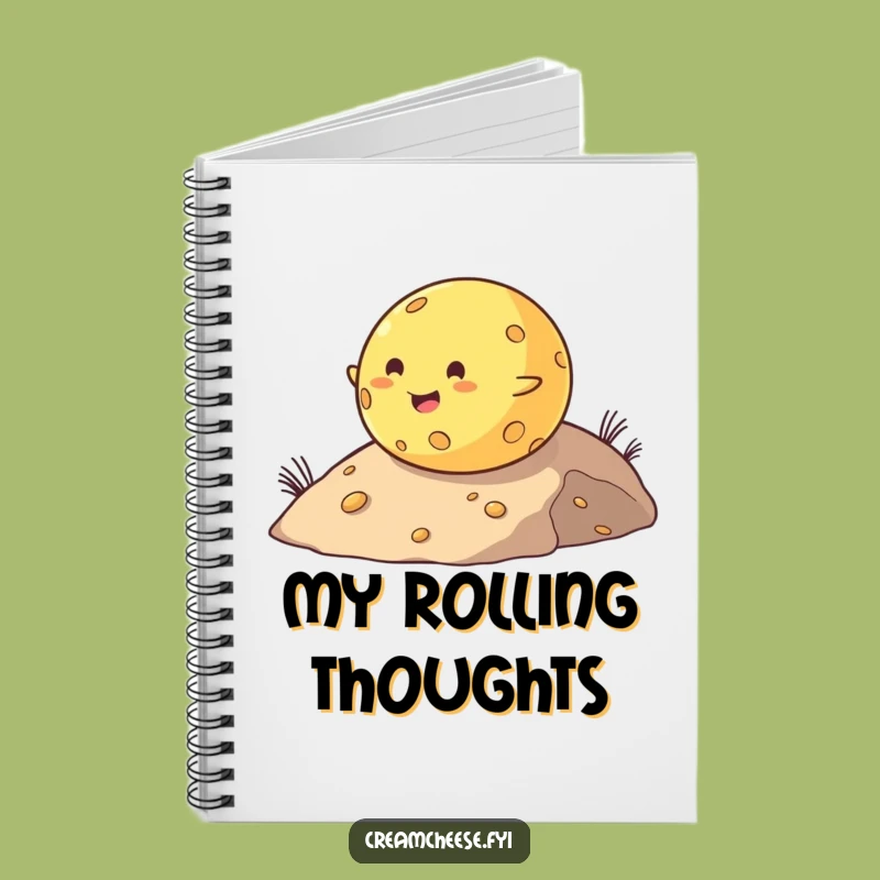 Funny Cheese Ball Notebook: Journal Chubby Roller's Downhill Fun, Perfect Cheesey Stationery!